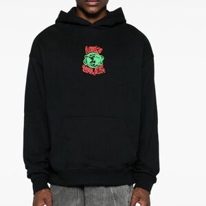 Awake NY Black Hoodie with Green and Red Graphic